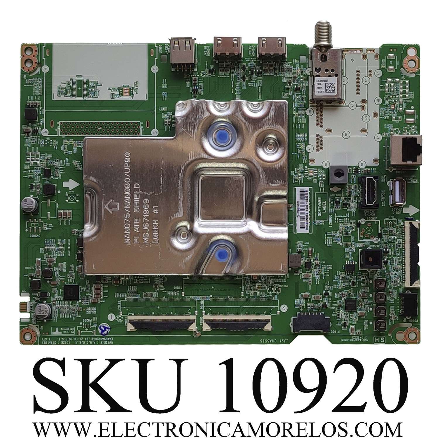 MAIN PARA TV LG / NUMERO DE PARTE EBU66323102 / EAX69462206(1.0) / PANEL NC430TQG-ABKH1 / DISPLAY HV430QUB-F1D / MODELO 43UP8000PUA.BUSFLJM	
